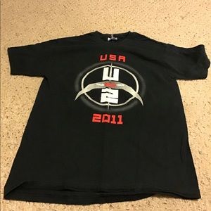 U2 2011 360 TOUR GENUINE CONCERT TEE TOP SZ M WORN ONCE BAND ROCK BONO EDGE